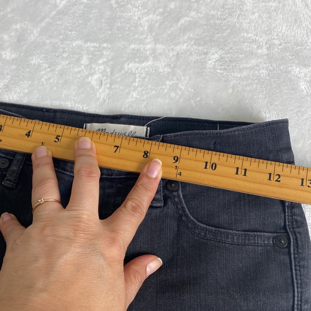 NWOT Madewell 9” High Rise Skinny Wash Black Jeans Size 24 - Picture 13 of 13